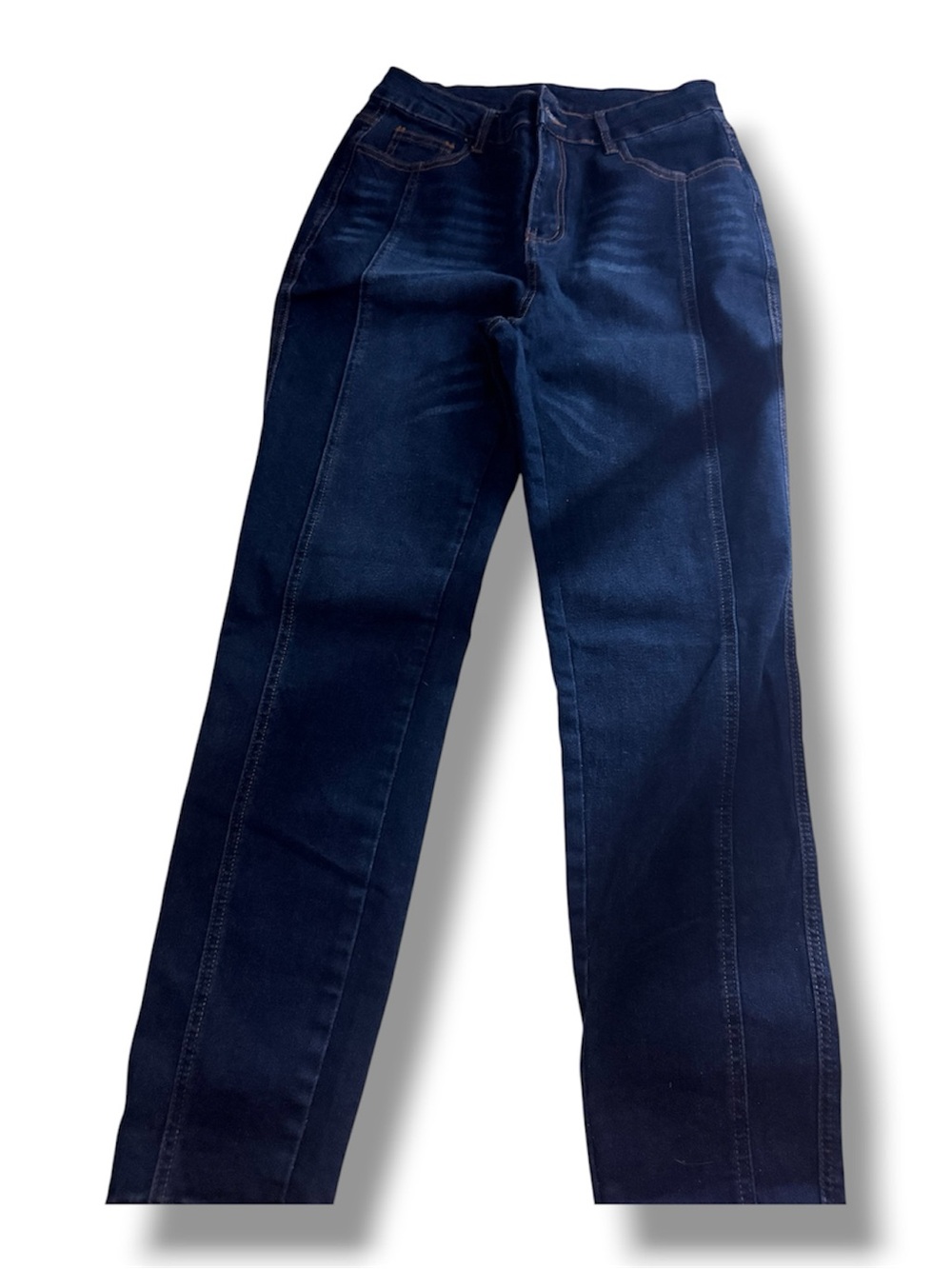 NWOT/Dark Blue Straight-Leg Jeans